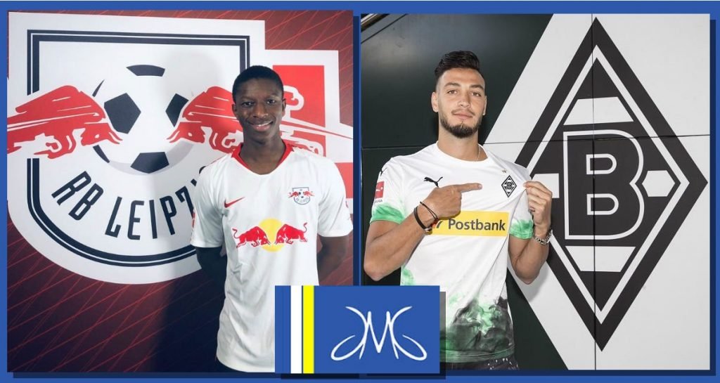 JMG soccer Amadou Haidara Leipzig vs Bensebaini Monchengladbach large