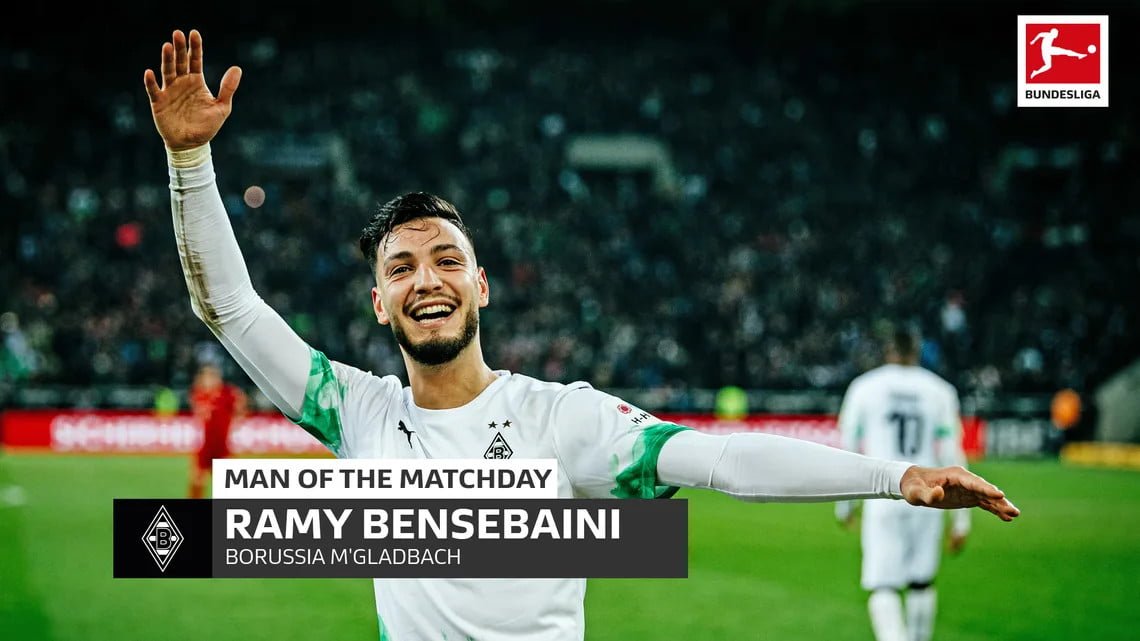 Ramy Bensebaini de jmg soccer homme du match historique de la Bundesliga - Soccer 11 Club Ramy Bensebaini de jmg soccer homme du match historique de la Bundesliga