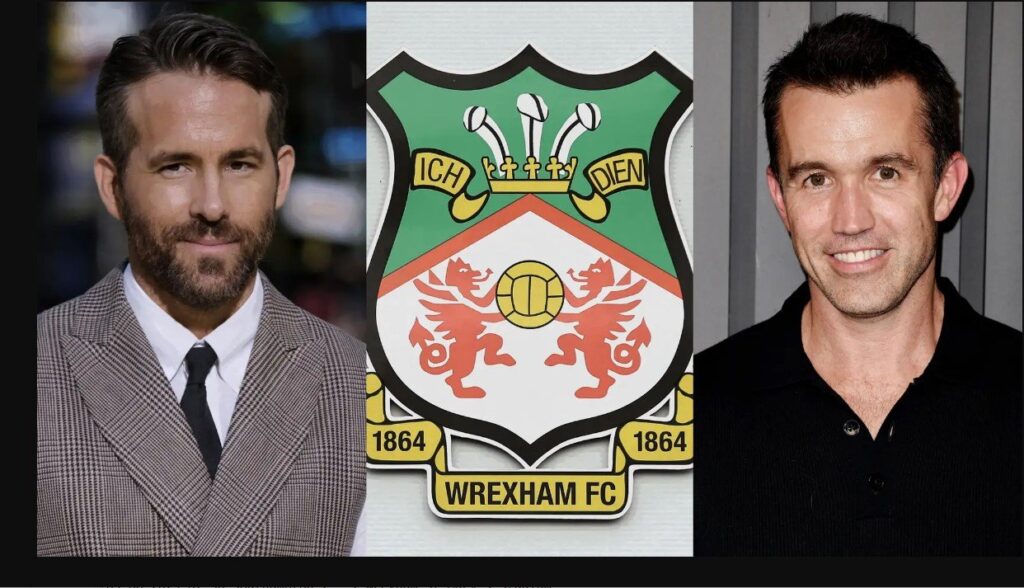 Ryan Reynolds Canadian owner of Wrexham AFC and Tv show Welcoma to Wrexham